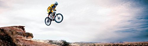 1art1 Mountain Biking Take Me Higher, 1-Teilig Fototapete Poster-Tapete 250x79 cm