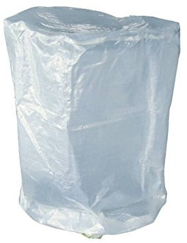 hillfield Grillabdeckung rund oder eckig Abdeckhaube runde oder eckige Grills/Bistrotische (Weiß, 70 x 90 cm RUND)