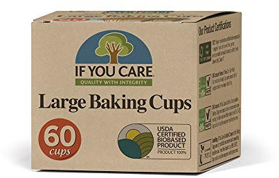 If You Care Large Unbleached Baking Cups - 60 Baking Cups