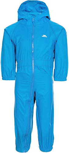 Trespass Unisex Rainsuit e - Waterproof, Grown on Hood, Elasticated Cuffs and Ankles, Elasticated Side Waist, Full Body Length Zip