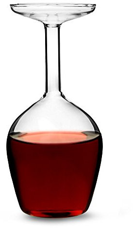 Upside Down Wine Glass 13.2oz / 375ml - Novelty Wine Glass Gift