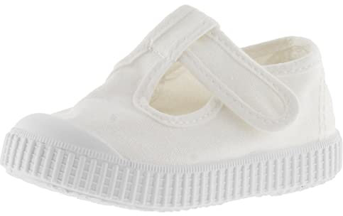 victoria Sandalias Unisex 1915 Lona Drec & Tira Adherente & Refuerzo Puntera 136625 para Niños Blanco 32