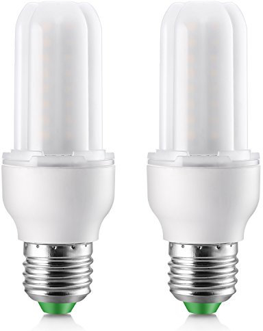 Elrigs E27 LED Lampe Dimmbar, Kaltweiß (6000K) Leuchtmittel, 7W Stabform Birne ersetzt 60W Glühbirne, Doppelpack