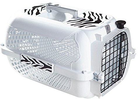 Catit/ Dogit Voyageur Cat/ Dog Carrier, Small, 48 x 32 x 28 cm, White Tiger Pattern