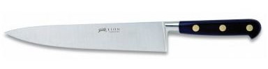 Rousselon Idéal forgé Rivets INOX Couteau du Chef en Coque, Acier Inoxydable, Noir, 20 x 30 x 30 cm