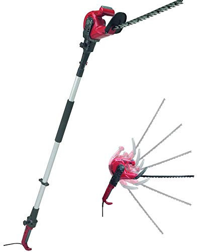 Eckman EKEHT2 2-in-1 Telescopic Long and Short Reach Hedge Trimmer - Grey