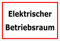 Melis-Folienwerkstatt Aufkleber – Elektrischer Betriebsraum - 30x20cm – S00070-136-B -20 VAR