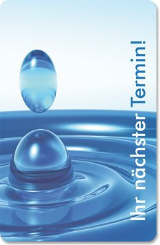 Terminkarten (100 Stück) für Ärzte, Wellness, Kosmetik, Massage, neutral - Terminkarte Philosophie