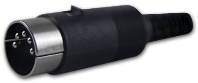 Unbekannt 5-pol. Diodenstecker (DIN-Norm) mit Knickschutz