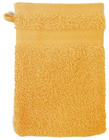Linnea Gant de Toilette 16x21 cm Royal Cresent Jaune Quartz 650 g/m2
