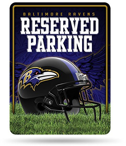 NFL Baltimore Ravens Hi-Res Metall-Parkschild