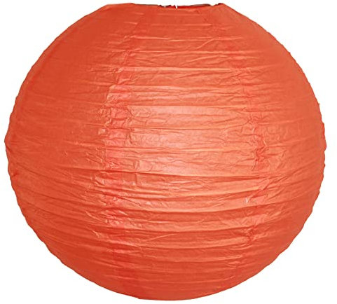 AAF Nommel Lampion Orange Lampenschirm Deckenleuchte Lampions Laternen Papier Durchmesser 30 cm