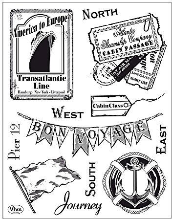 Viva Decor Silikon Reise Stempel, transparent
