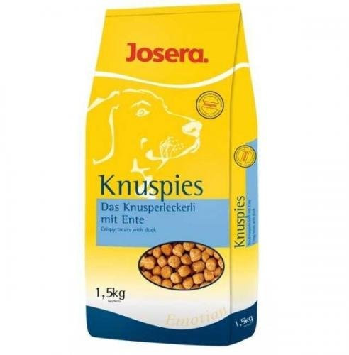 10 kg JOSERA Knuspies mit Ente schmackhafte Hundeleckerlis mit geringem Fettgehalt
