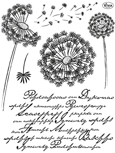 Clearstamp 14 x 18cm Löwenzahn
