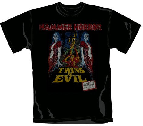 T-Shirt Hammer Horror Design: Twins Of Evil