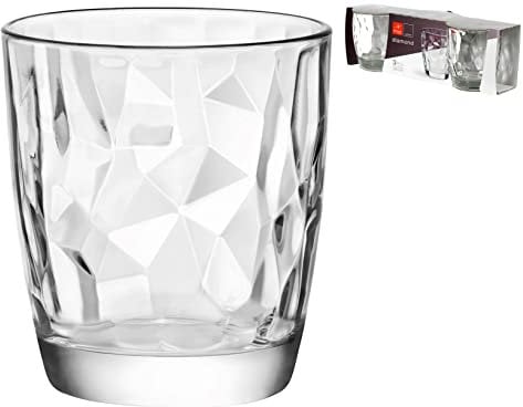 Bormioli Rocco 350200Q02021990 Diamond, Bicchieri 30.5 cl, confezione da 3
