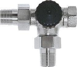 Heimeier Thermostat Dreiwege Ventilunterteil DN 15 (1/2) 4150-02.000