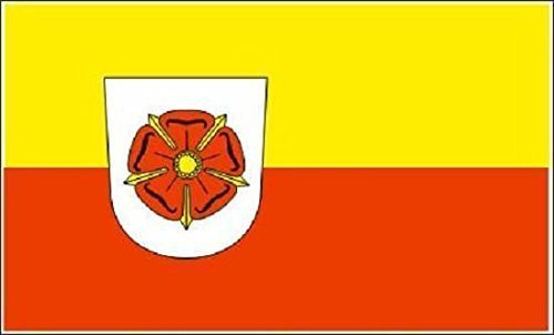U24 Aufkleber Landkreis Lippe Flagge Fahne 8 x 5 cm Autoaufkleber Sticker