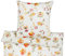 Estella Mako-Satin-Lifestyle Bettwäsche Laith 7867, Größe:155x220 + 80x80 cm;Farbe:700- gold