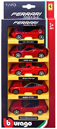 BURAGO Pack 5 voitures Ferrari 1/43eme