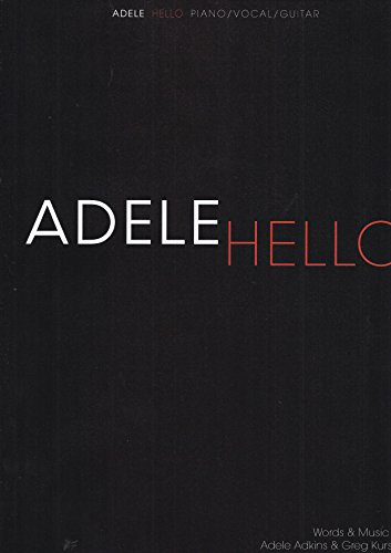 Adele: Hello (Piano Vocal Guitar Sheet Music)