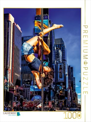 CALVENDO Puzzle EIN Motiv aus dem Kalender Poledance on the Streets of New York | 1000 Teile Lege-Größe 48 x 64 cm Foto-Puzzle für glückliche Stunden