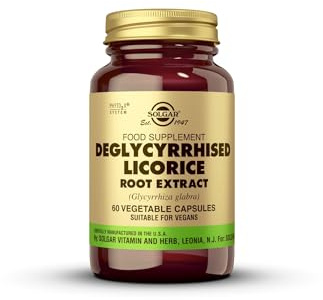 Solgar Deglycyrrhised Licorice Root Extract - 60 Vegetable Capsules