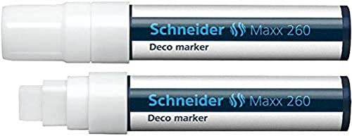 Schneider Novus 126049 Deco-Marker SCHNEIDER 260, 4+7+15 mm, weiß