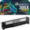 Bubprint Toner kompatibel als Ersatz für HP 305X CE410X für Laserjet Pro 400 Color M451dn M451dw M451nw MFP M475dn M475dw Pro 300 Color M351A MFP M375nw 305A CE410A Schwarz