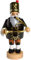 KWO Olbernhau 21180 Räuchermännchen Bergmann mit Horn, 20 cm