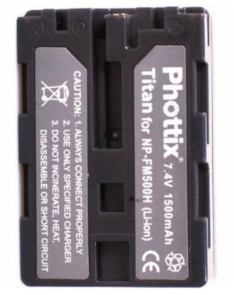 Phottix NP-FM500H Akku für Digitalkameras Sony Alpha (Lithium Ion)