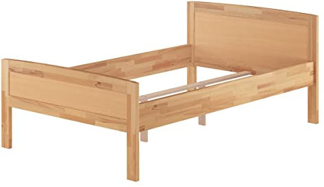 Erst-Holz® Seniorenbett Einzelbett 120x200 Futonbett Buche-Bettgestell ohne Rollrost 60.72-12 oR
