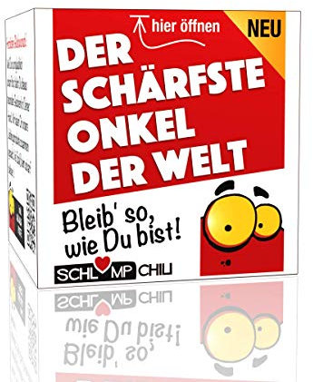 Schlump-Chili Onkel Geschenk Set Der schärfste Onkel der Welt - Ein witziges Präsent für Männer. Eine coole & originelle Geschenkidee!