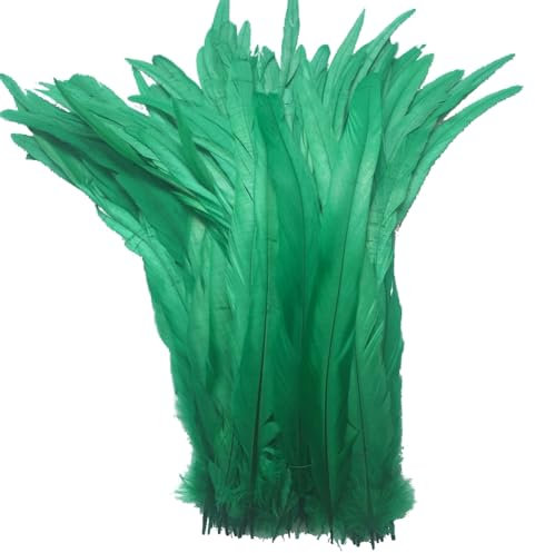 Sowder Schwanzfedern vom Hahn 11-14inch(27-35cm) Lengh Packung 50pcs(dunkelgrün)
