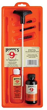 Kit di Pulizia per Hoppe .38.357 Pistola Calibro 9 mm, con Asta in Alluminio, Vongola