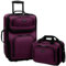 U.S. Traveler Rio - Set di bagagli a mano espandibili in tessuto robusto, Viola, Taglia unica, Rio Robusto Tessuto Espandibile Bagaglio a Mano