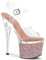 Pleaser Damen ESTEEM-708LG Plateau High Heels Sandalette Rose Gold 35 EU