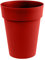 EDA - Pot de Fleur Vase Mi-Haut TOSCANE Ø 44 cm - Volume 50 L - Ø 44 x H.53 cm - Rouge rubis