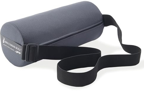 OPTP The Original McKenzie Lumbar Roll – USA-Made Low Back Lumbar Support for Office Chair & Car Seat Back Support Cushion. The Preferred Lumbar Pillow by Physical Therapists - Firm Density