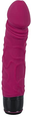 ORION Vibrator - intensiver Massagestab für Frauen, 7 Vibrationsmodi, geäderte Reiz-Struktur und Eichel, zur vaginalen und analen Stimulation, lila