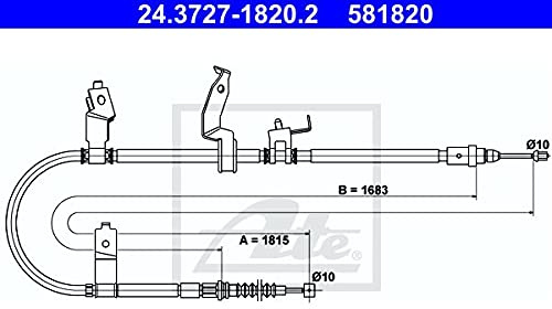 ATE 24.3727-1820.2 Seilzug, Feststellbremse