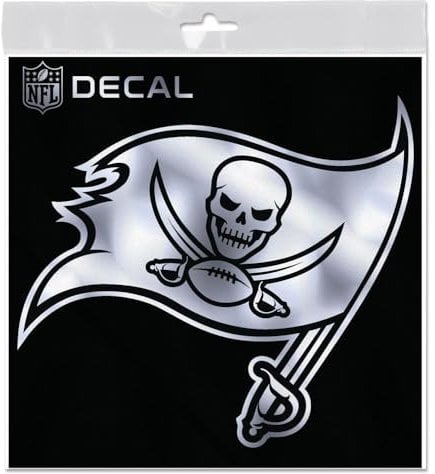 Wincraft Aufkleber 15x15cm NFL METALLIC Tampa Bay Buccaneers