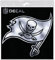 Wincraft Aufkleber 15x15cm NFL METALLIC Tampa Bay Buccaneers
