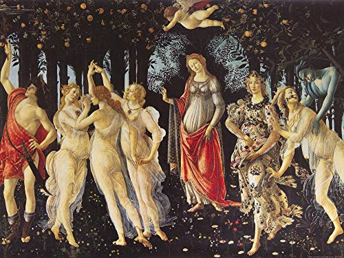 1art1 Sandro Botticelli Poster Der Frühling, Das Reich Der Venus 1482-1487 Kunstdruck Bild 80x60 cm
