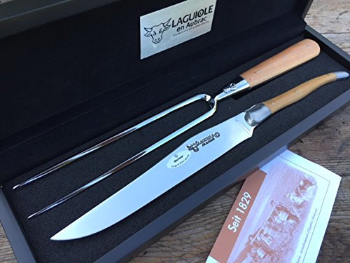 Laguiole en Aubrac Cubiertos Para trinchar smq9 9erif Madera de Cerezo
