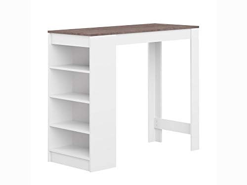 Symbiosis Ramsay B3 Tisch, Holz veredelt, Mattweiß/Beton, 102.7 x 115 x 50 cm