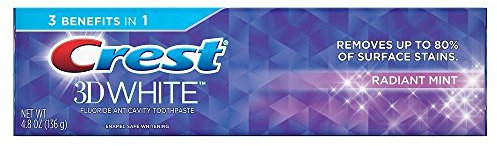 Crest 3D weiß strahlend mint Whitening Zahnpasta, 3,5 OZ Doppelpackung