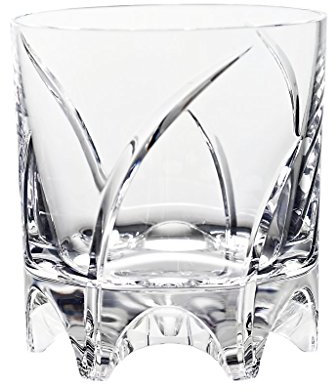 CRISTALICA Whiskyglas Drehbecher German Roulette München transparent aus Bleikristall 225ml