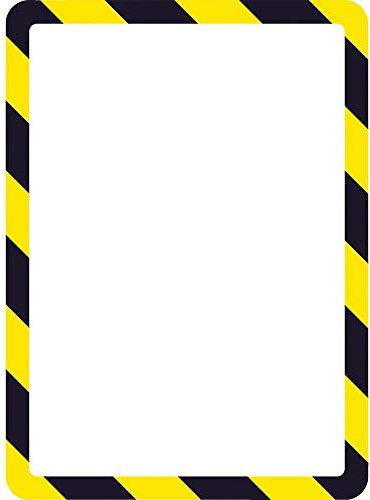 Djois, 194924 – Magnetischer Safety-Info-Rahmen A4, Schwarz, 2 St | Sicherheitsinfos sichtbar · Schneller Wechsel · Klare Kennzeichnung · Für Maschinen